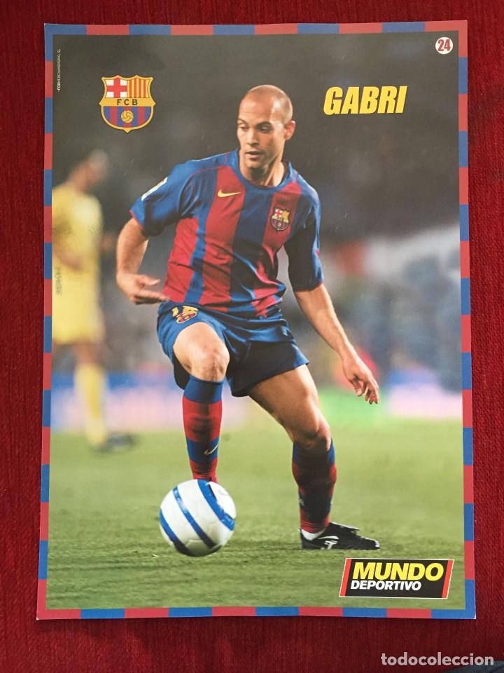 Collectionnisme sportif: CARTEL POSTER MUNDO DEPORTIVO LIGA TEMPORADA 2004 2005 CROMO JUGADOR GABRI # 24