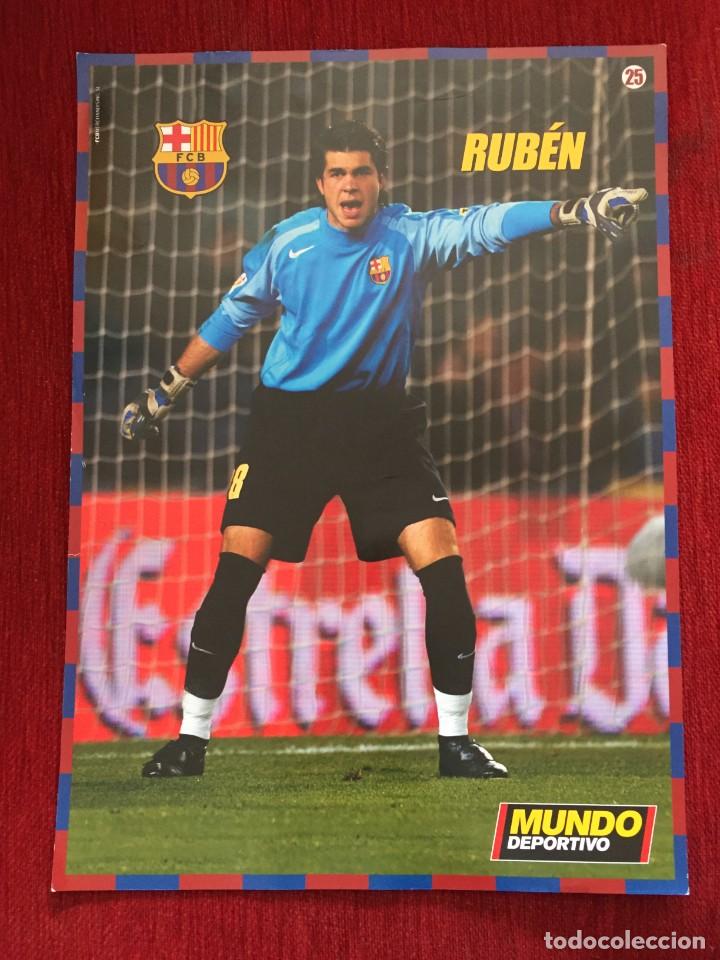 Collectionnisme sportif: CARTEL POSTER MUNDO DEPORTIVO LIGA TEMPORADA 2004 2005 CROMO JUGADOR PORTERO RUBEN # 25
