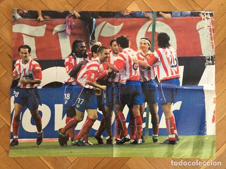 Collectionnisme sportif: CARTEL POSTER CELEBRACION GOL ATLETICO MADRID LIGA TEMPORADA 2003