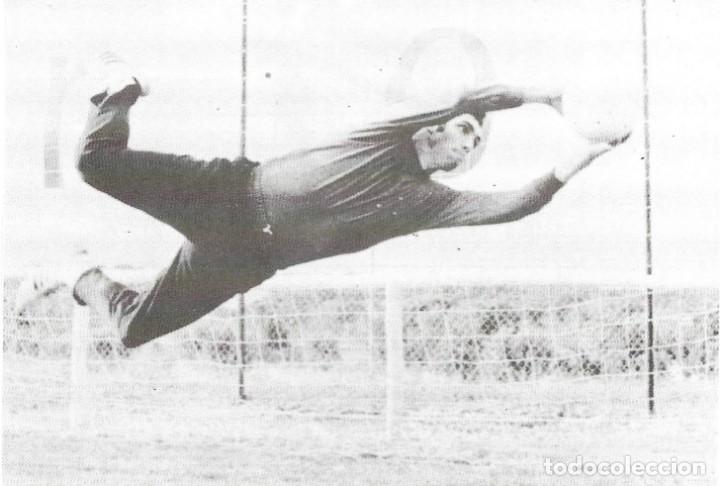 Collectionnisme sportif: Recorte de QUINI haciendo de portero
