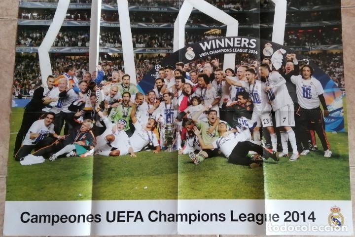 Collezionismo sportivo: POSTER GRANDE DEL REAL MADRID - CAMPEONES UEFA CHAMPIONS LEAGUE 2014