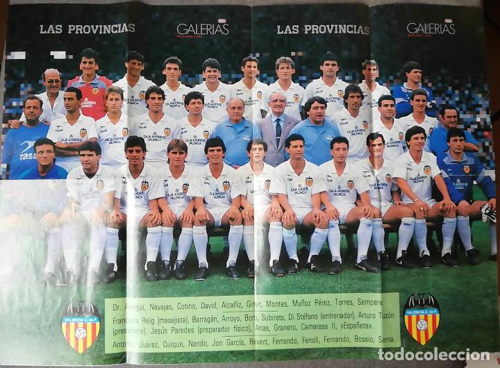 Coleccionismo deportivo: ANTIGUO POSTER VALENCIA C.F LAS PROVINCIAS