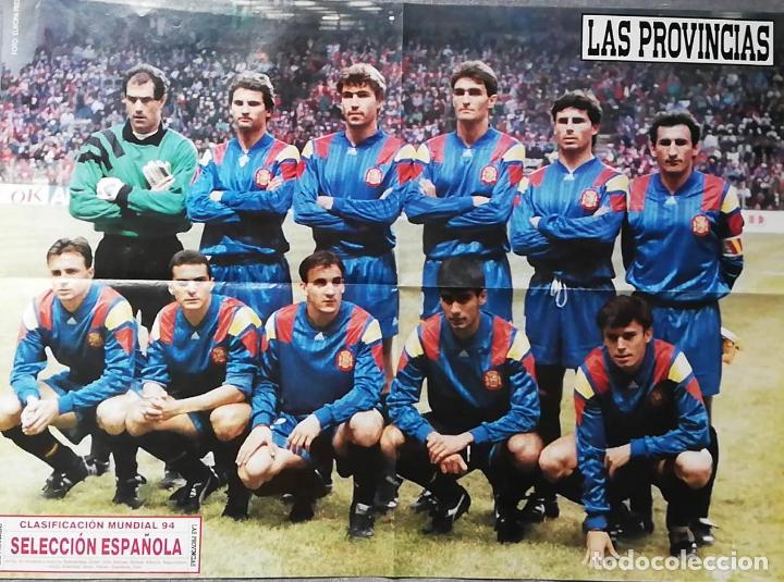 Coleccionismo deportivo: ANTIGUO POSTER SELECCI&Oacute;N ESPA&Ntilde;OLA MUNDIAL 1994 LAS PROVINCIAS