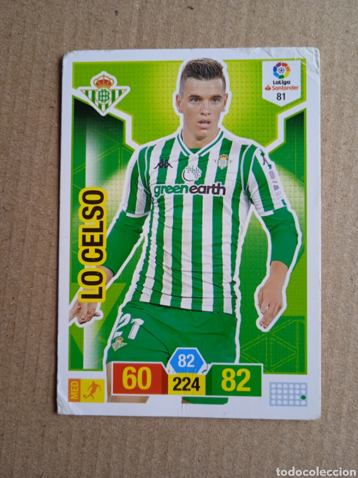 Collectionnisme sportif: 81 LO CELSO BETIS CROMO TARJETA ADRENALYN PANINI LIGA FUTBOL 2018-2019 18-19
