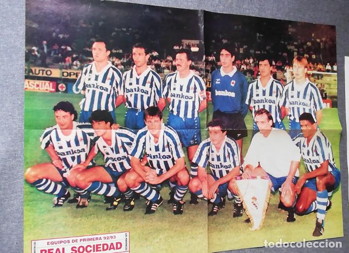 Collectionnisme sportif: ANTIGUO POSTER REAL SOCIEDAD TEMPORADA 1992-93. DIARIO LAS PROVINCIAS