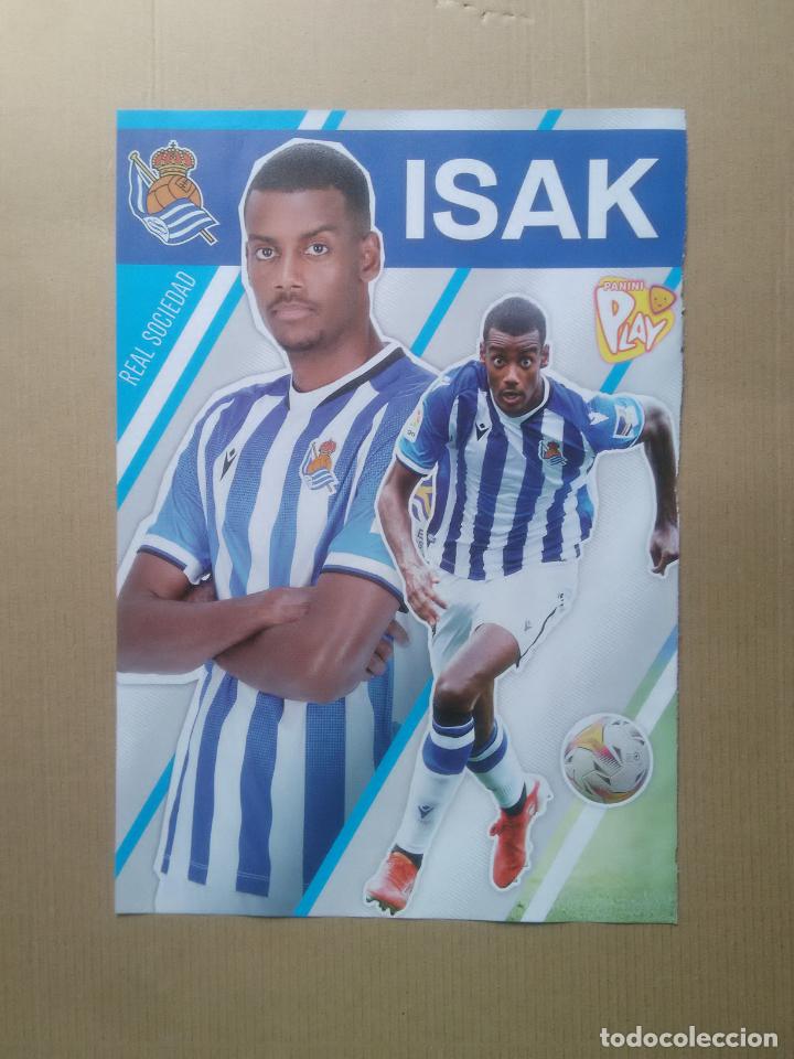 Collectionnisme sportif: ALEXANDER ISAK REAL SOCIEDAD P&Oacute;STER 1 P&Aacute;GINA REVISTA PLAY PANINI 2021-2022 LIGA FUTBOL 21-22