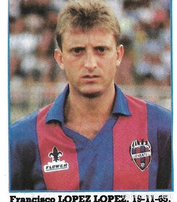 Collectionnisme sportif: LEVANTE UD: Recorte de L&Oacute;PEZ L&Oacute;PEZ. 1990