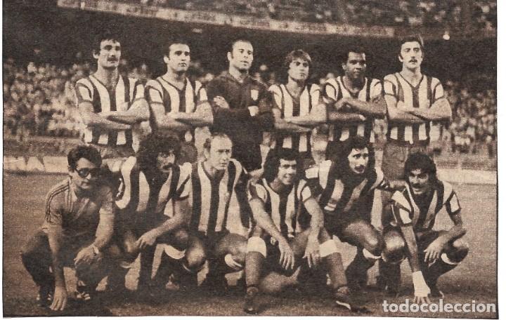 Coleccionismo deportivo: ATL&Eacute;TICO DE MADRID: Recorte de un equipo de la temporada 77-78