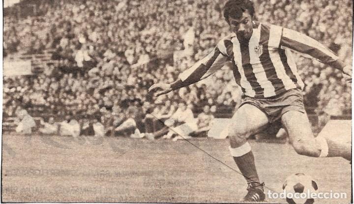 Coleccionismo deportivo: ATL&Eacute;TICO DE MADRID: Recorte de BAENA en acci&oacute;n. A&ntilde;os 70