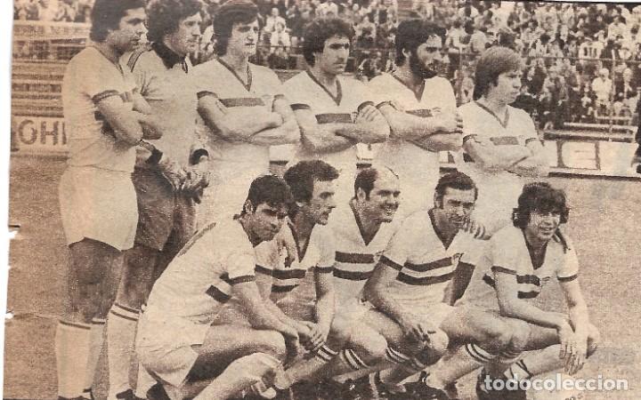 Coleccionismo deportivo: REAL SPORTING DE GIJ&Oacute;N:Recorte de un equipo de la temporada 77-78
