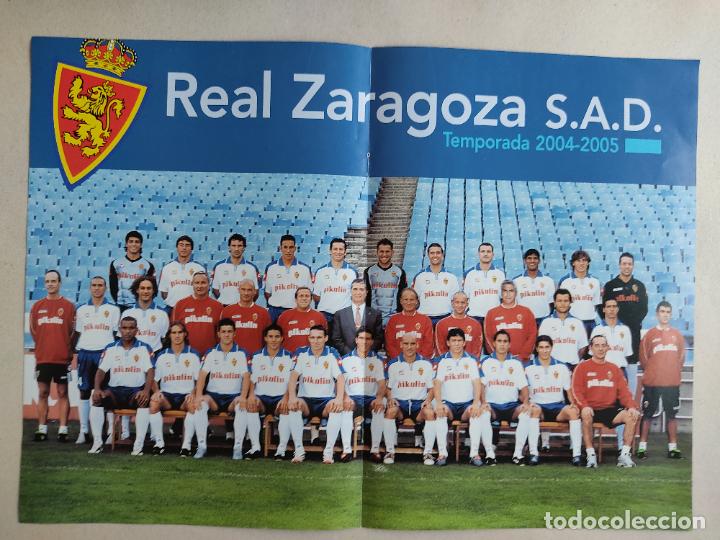 Sammelleidenschaft Sport: POSTER PLANTILLA EQUIPO ZARAGOZA TEMPORADA 2004-2005 LIGA FUTBOL 04-05 MILITO VILLA SAVIO CANI...