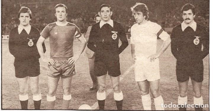 Coleccionismo deportivo: REAL MADRID: Recorte de VEL&Aacute;ZQUEZ como capit&aacute;n blanco. A&ntilde;os 70