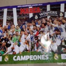 Coleccionismo deportivo: POSTER DIARIO MARCA - REAL MADRID CAMPEÓN UEFA CHAMPIONS LEAGUE 2014 FÚTBOL - GRAN FORMATO. Lote 338109518