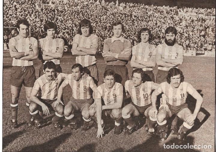 Collezionismo sportivo: CD.M&Aacute;LAGA: Recorte de un equipo de la temporada 76-77