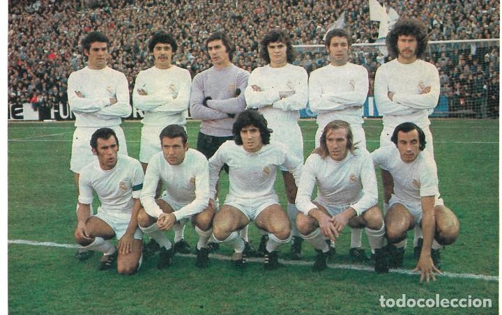 Coleccionismo deportivo: REAL MADRID: Recorte de un equipo de la temporada 74-75