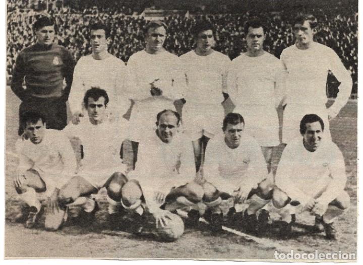 Coleccionismo deportivo: REAL MADRID: Recorte de un equipo de la temporada 63-64