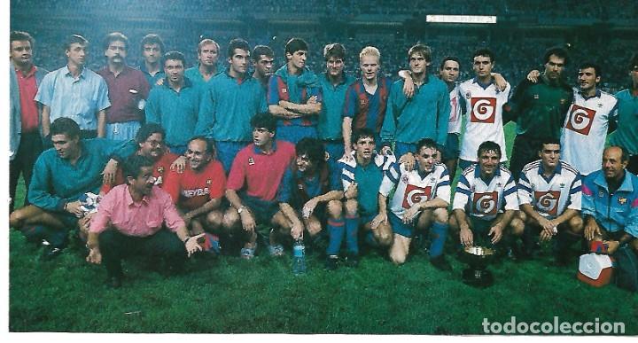 Coleccionismo deportivo: Gran recorte de LAUDRUP con el Bar&ccedil;a tras ganar un Gamper