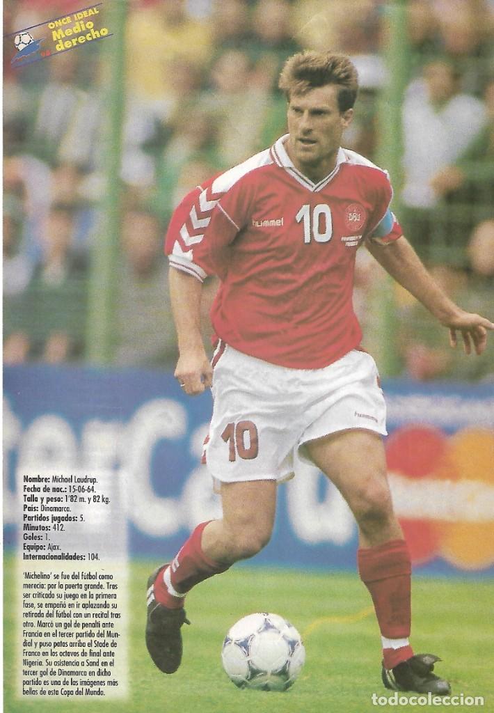 Coleccionismo deportivo: Miniposter de LAUDRUP con Dinamarca