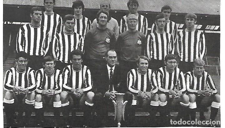 Coleccionismo deportivo: NEWCASTLE UNITED: Recorte del equipo Campe&oacute;n de la Copa de Ferias en 1969