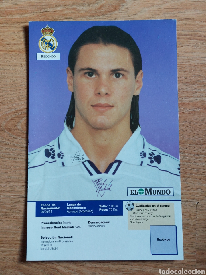 Coleccionismo deportivo: FOTO FERNANDO REDONDO R.MADRID