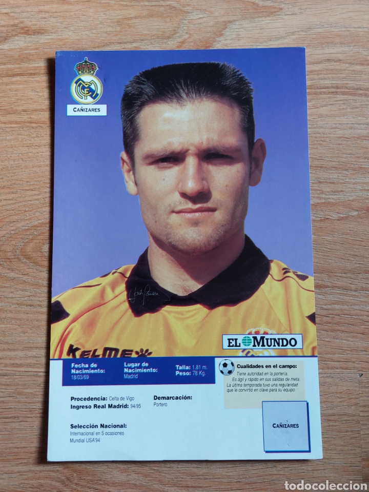 Coleccionismo deportivo: FOTO SANTIAGO CA&Ntilde;IZARES R.MADRID