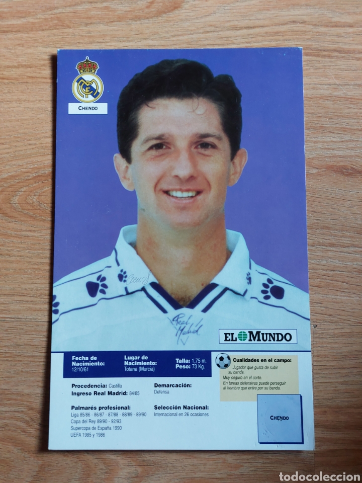 Coleccionismo deportivo: FOTO CHENDO R.MADRID - Foto 1