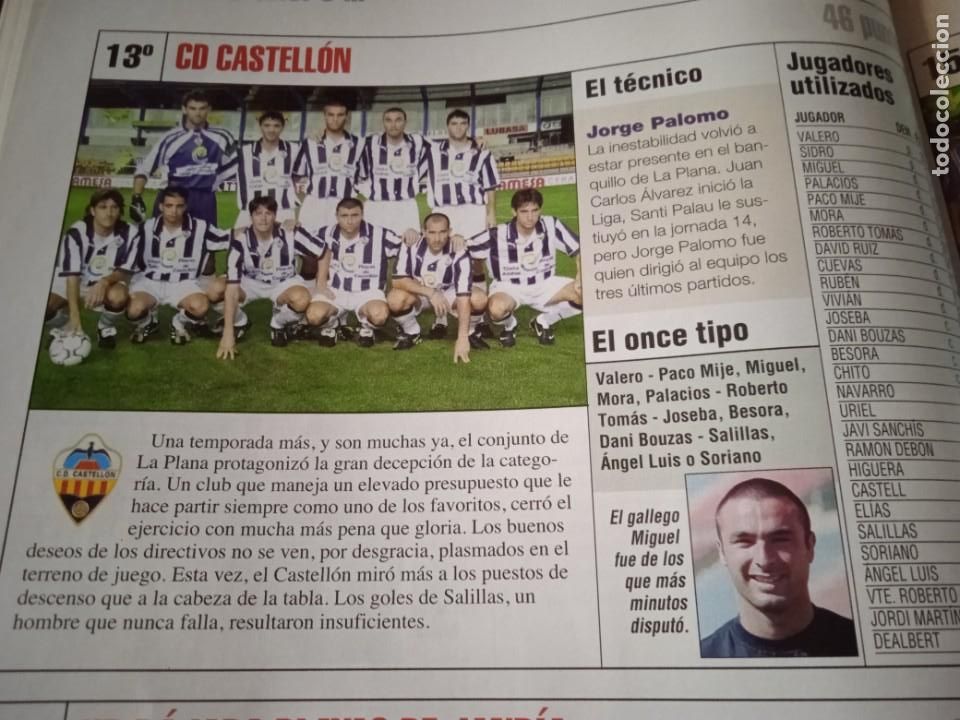 Collectionnisme sportif: Recorte de Don Bal&oacute;n Todo Futbol 2001-02.Foto del equipo y jugadores utilizados CD Castel Castell&oacute;n