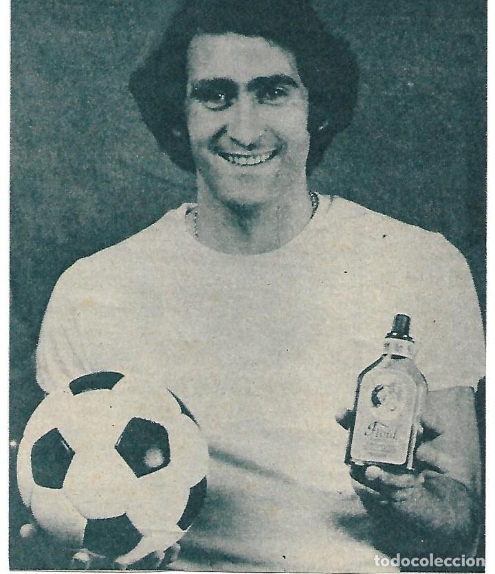 Collezionismo sportivo: Recorte de PIRRI haciendo publicidad de Flo&iuml;d. 1975