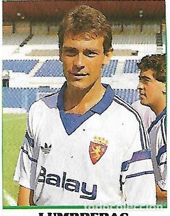 Sammelleidenschaft Sport: REAL ZARAGOZA: Recorte de LUMBRERAS. 1988