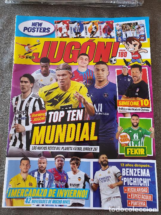 Sammelleidenschaft Sport: REVISTA JUGON NUMERO 180 CON POSTERS POSTER MARTIAL ILAIX MORIBA FERRAN TORRES SIN HOJAS DE INVIERNO