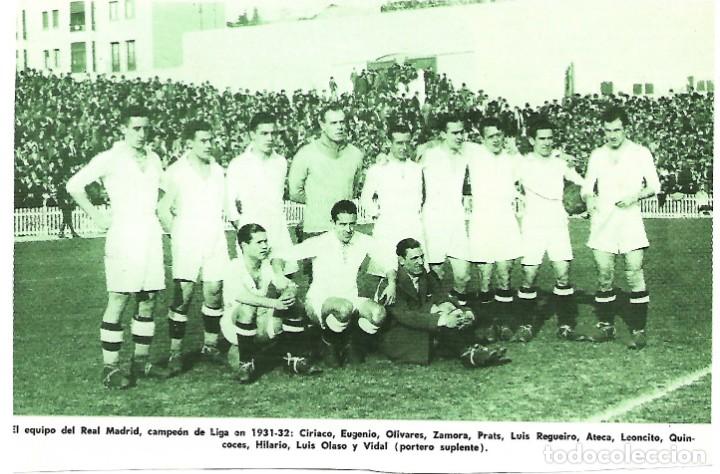 Sammelleidenschaft Sport: REAL MADRID: Recorte de un equipo de la temporada 31-32