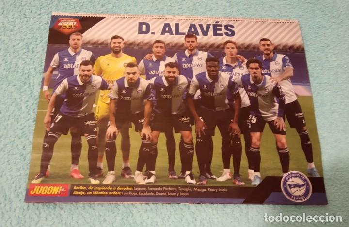 Collectionnisme sportif: -POSTER DE FUTBOL EQUIPO ALAVES TEMPORADA 21-22