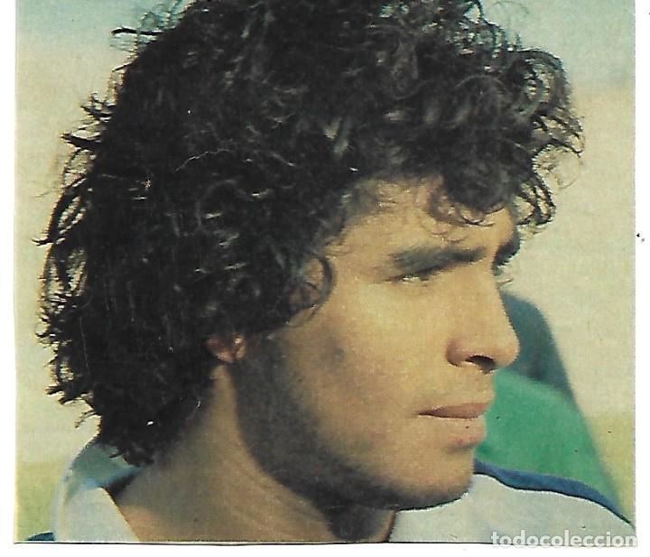 Collectionnisme sportif: Raro recorte de DIEGO ARMANDO MARADONA.