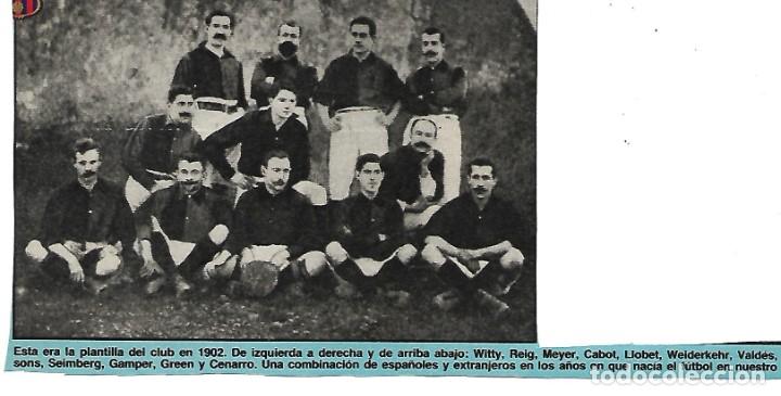 Collectionnisme sportif: BAR&Ccedil;A: Recorte de un equipo de 1902