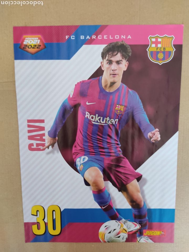 Collezionismo sportivo: ROOKIE GAVI BARCELONA BAR&Ccedil;A SERGIO HERRERA OSASUNA 21-22 DOBLE P&Oacute;STER 1 P&Aacute;G REVISTA JUG&Oacute;N 2021-2022