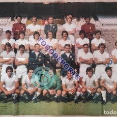 Coleccionismo deportivo: POSTER DOBLE GIGANTE REAL MADRID 78/79 REVISTA ONZE - PLATILLA LIGA TEMPORADA 1978/1979 PIRRI