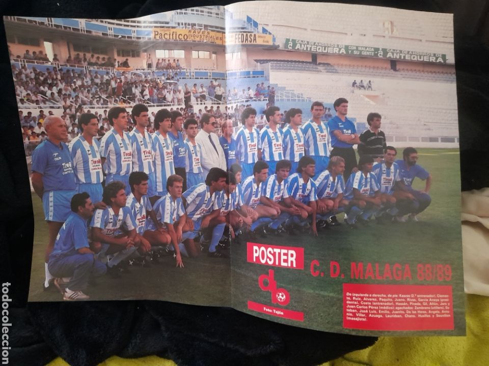 Collezionismo sportivo: P&oacute;ster del M&aacute;laga 88 /89 de Don Balon