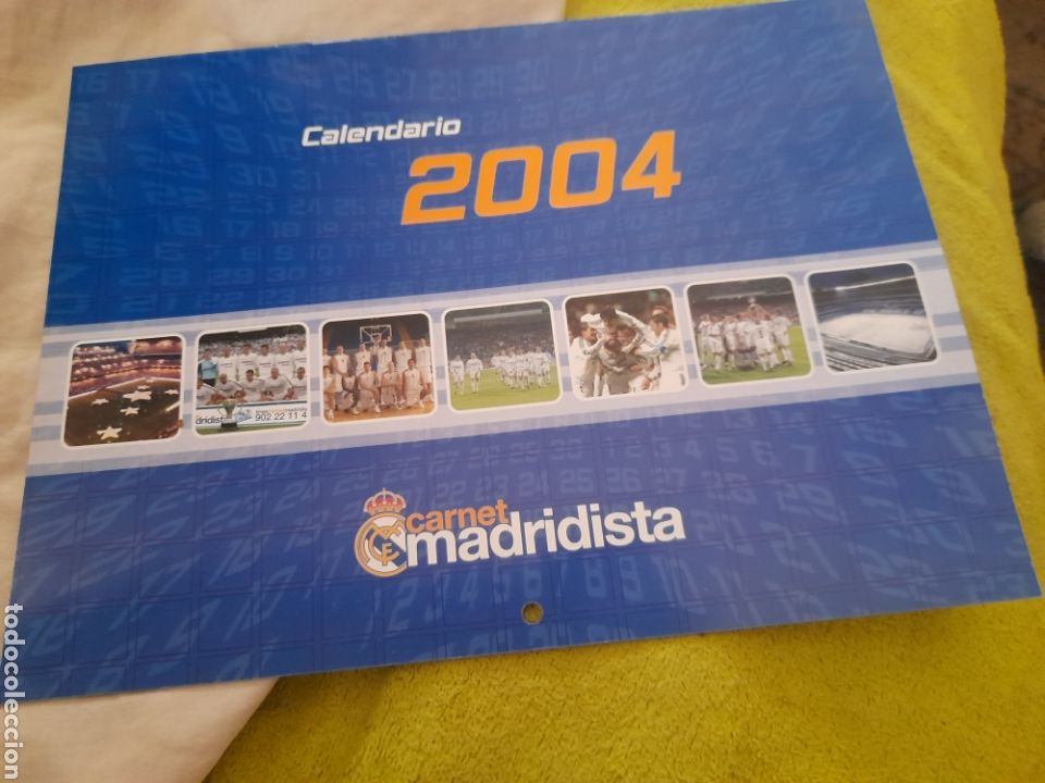 Collezionismo sportivo: Calendario oficial de 2004 del Real Madrid