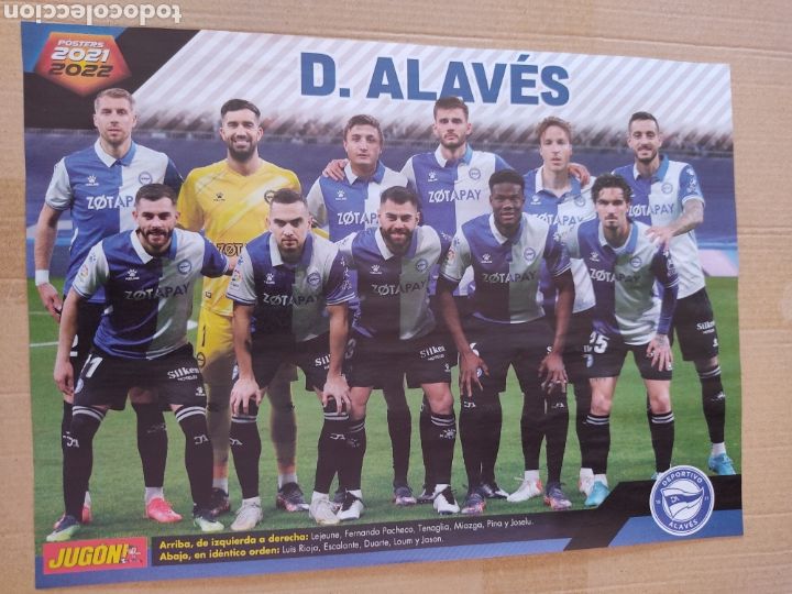 Collezionismo sportivo: EQUIPO DEPORTIVO ALAVES LUCAS BOYE ELCHE DOBLE P&Oacute;STER 1 P&Aacute;G REVISTA JUG&Oacute;N 2021-2022 LIGA 21-22