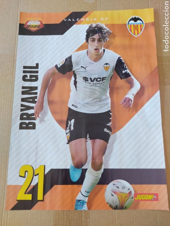 Collezionismo sportivo: BRYAN GIL VALENCIA Y EQUIPO PLANTILLA ELCHE DOBLE P&Oacute;STER 1 P&Aacute;G REVISTA JUG&Oacute;N 2021-2022 LIGA 21-22
