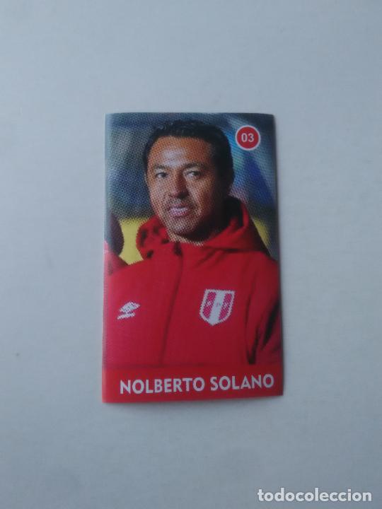 Collezionismo sportivo: 3 NOLBERTO SOLANO SELECCI&Oacute;N PER&Uacute; CROMO STICKER ESTAMPA WORLD CUP RUMBO MUNDIAL 2018 EDITADO EN PER&Uacute;
