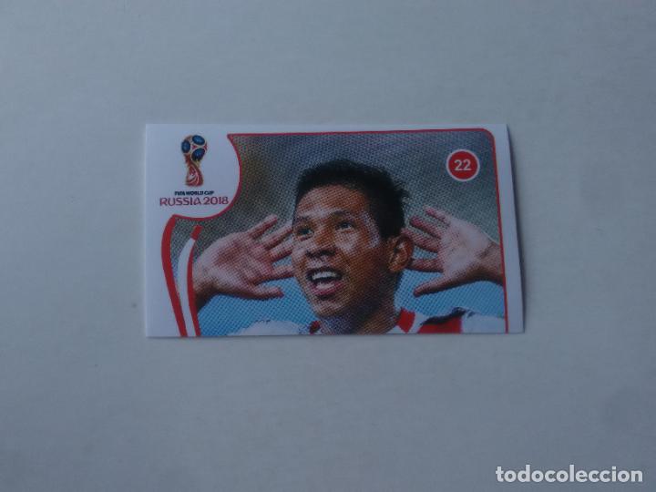 Collezionismo sportivo: 22 EDISON FLORES SELECCI&Oacute;N PER&Uacute; CROMO STICKER ESTAMPA WORLD CUP RUMBO MUNDIAL 2018 EDITADO EN PER&Uacute;