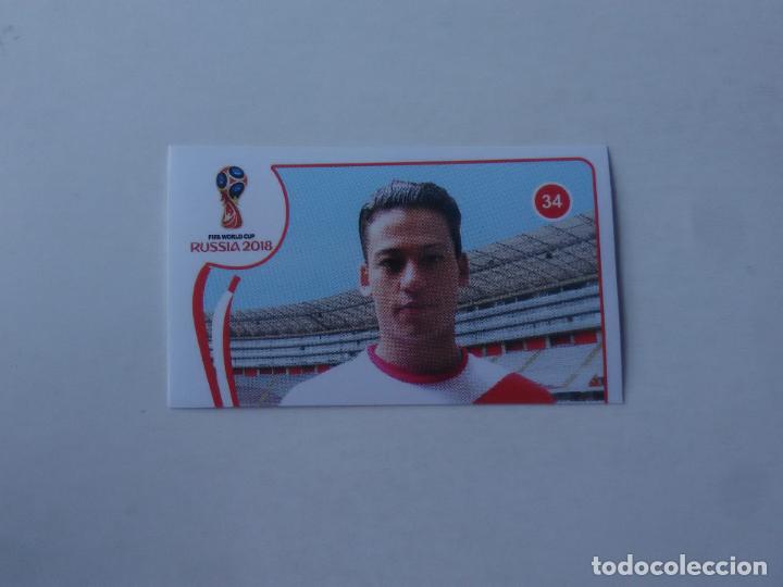 Collezionismo sportivo: 34 CRISTIAN BENAVENTE SELECCI&Oacute;N PER&Uacute; CROMO STICKER WORLD CUP RUMBO MUNDIAL 2018 EDITADO EN PER&Uacute;