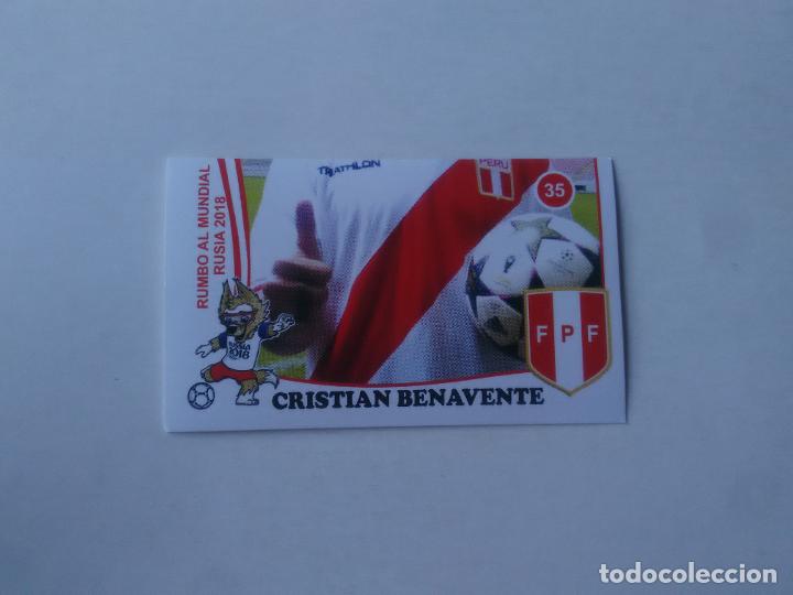 Collezionismo sportivo: 35 CRISTIAN BENAVENTE SELECCI&Oacute;N PER&Uacute; CROMO STICKER WORLD CUP RUMBO MUNDIAL 2018 EDITADO EN PER&Uacute;