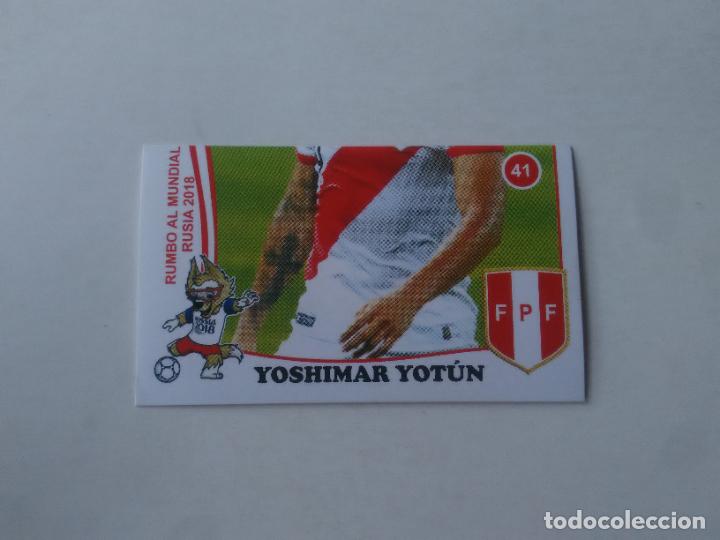 Collezionismo sportivo: 41 YOSHIMAR YOT&Uacute;N SELECCI&Oacute;N PER&Uacute; CROMO STICKER ESTAMPA WORLD CUP RUMBO MUNDIAL 2018 EDITADO EN PER&Uacute;