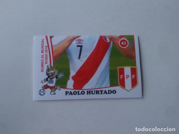Collezionismo sportivo: 43 PAOLO HURTADO SELECCI&Oacute;N PER&Uacute; CROMO STICKER ESTAMPA WORLD CUP RUMBO MUNDIAL 2018 EDITADO EN PER&Uacute;