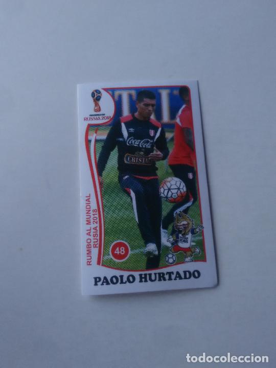 Collezionismo sportivo: 48 PAOLO HURTADO SELECCI&Oacute;N PER&Uacute; CROMO STICKER ESTAMPA WORLD CUP RUMBO MUNDIAL 2018 EDITADO EN PER&Uacute;