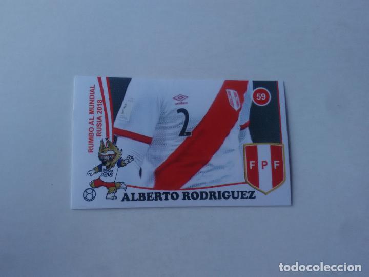 Collezionismo sportivo: 59 ALBERTO RODRIGUEZ SELECCI&Oacute;N PER&Uacute; CROMO STICKER WORLD CUP RUMBO MUNDIAL 2018 EDITADO EN PER&Uacute;