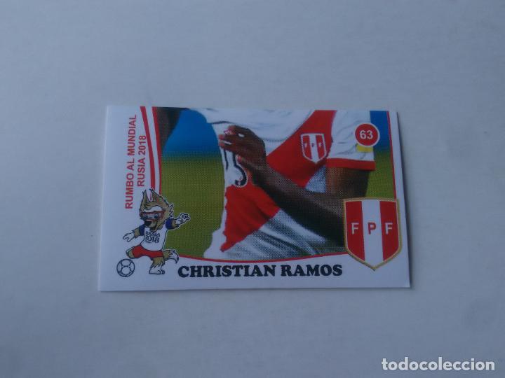 Collezionismo sportivo: 63 CHRISTIAN RAMOS SELECCI&Oacute;N PER&Uacute; CROMO STICKER WORLD CUP RUMBO MUNDIAL 2018 EDITADO EN PER&Uacute;