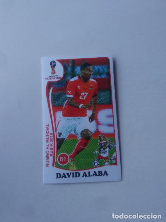 Collezionismo sportivo: 81 DAVID ALABA SELECCI&Oacute;N AUSTRIA CROMO STICKER WORLD CUP RUMBO MUNDIAL 2018 EDITADO EN PER&Uacute;
